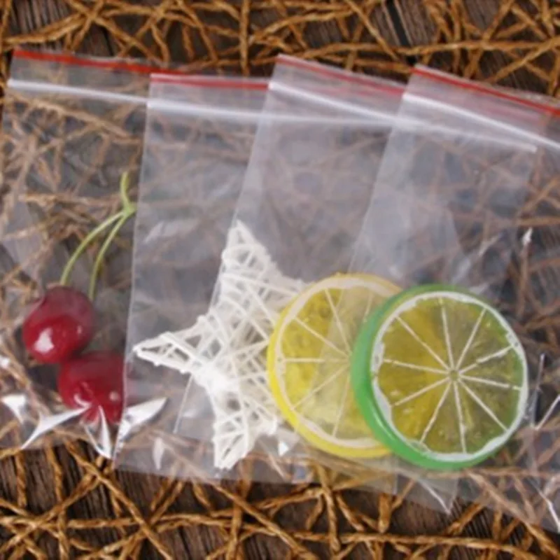 Конфеты маленькие ювелирные изделия Ziplock пакеты еда свежий прозрачный клей OPP