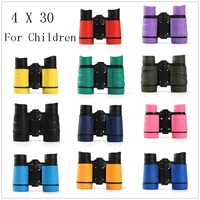 4 x 30 rubber handle children binoculars mini portable telescope for childrens entertainment toys birthday gifts