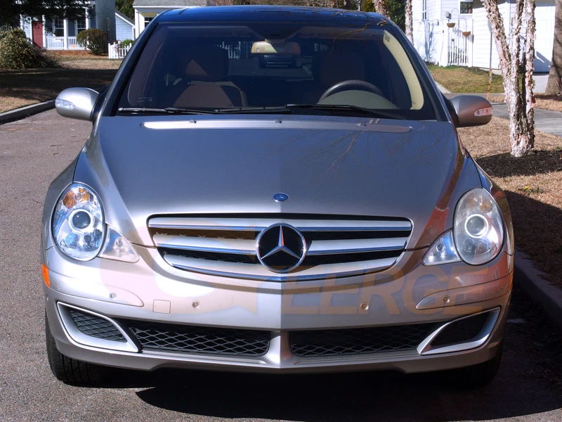 Ультраяркие светодиодные кольца halo eyes COB для Mercedes Benz R Class W251 R320 R350 R500 R63 AMG 2006 2007 2008
