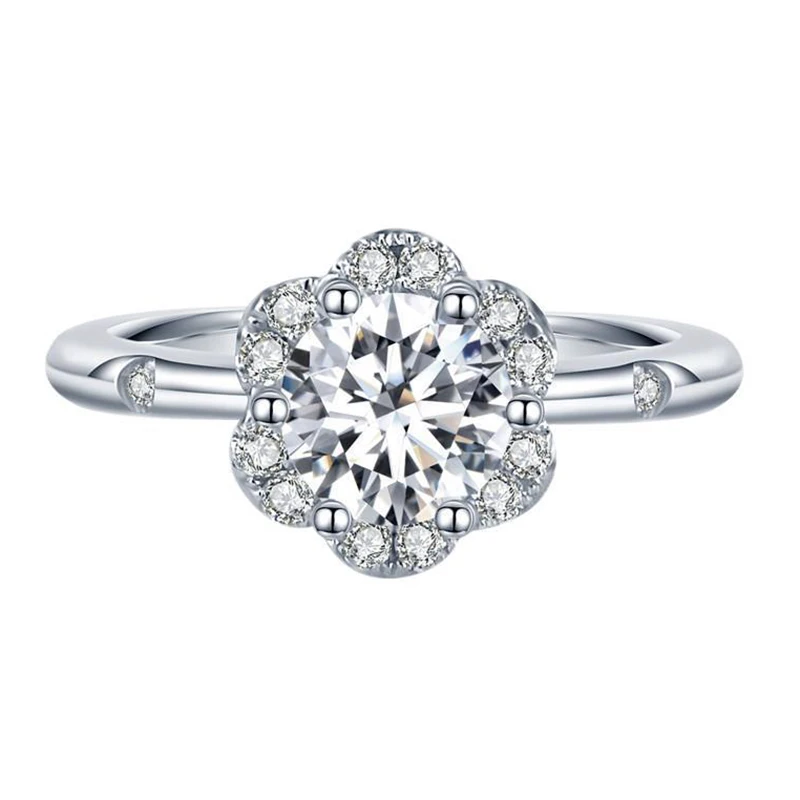 

Женское кольцо из серебра 925 пробы, с бриллиантами