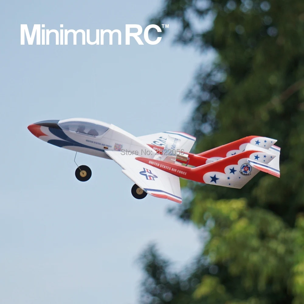 MinimumRC Fly cat 35 мм EDF 340 Wingspan 3 канальный тренировочный радиоуправляемый самолет с