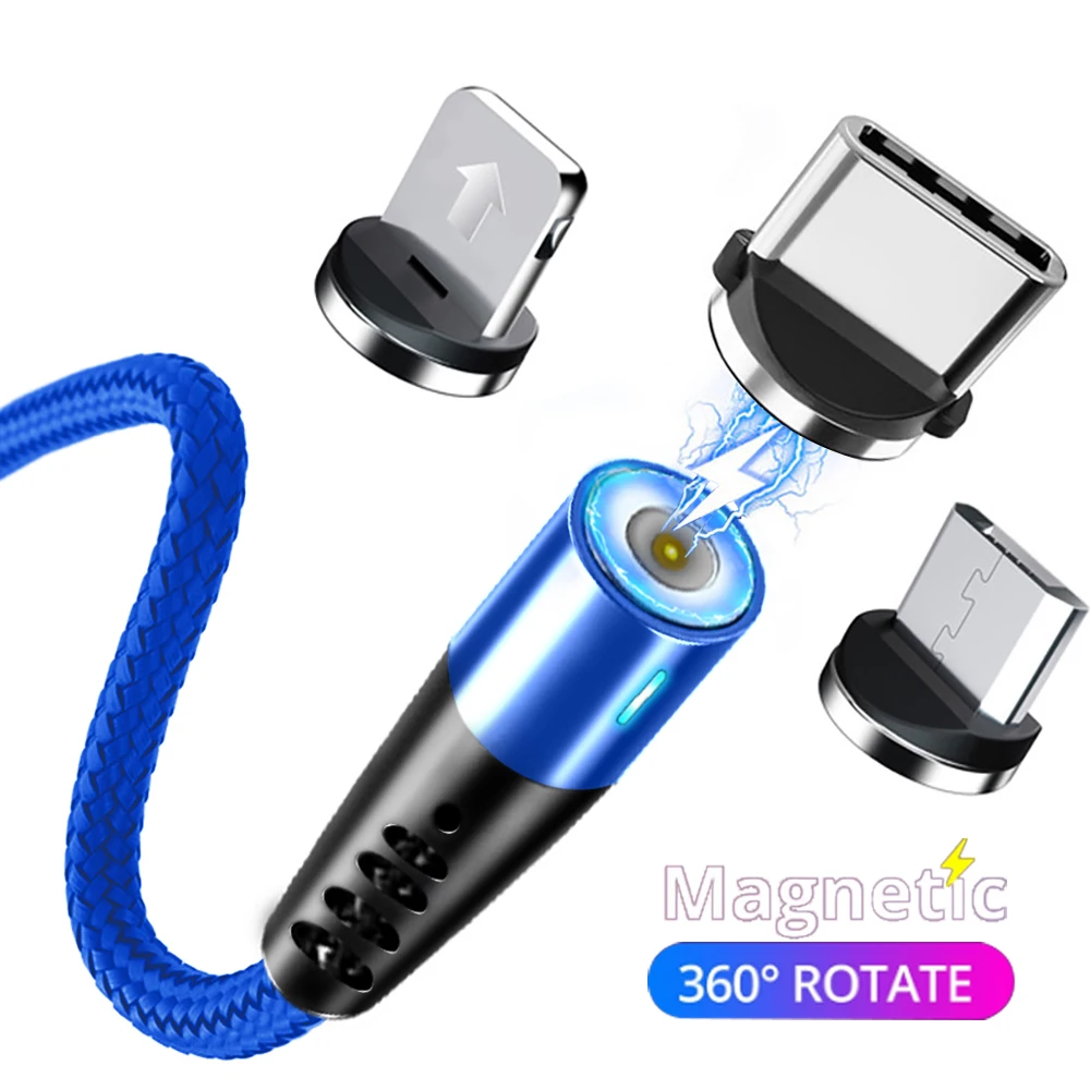 

Magnetic Micro USB Cable For iPhone Samsung Oneplus Android 1M2M Mobile Phone Charging USB Type C Cable Magnet Charger Cord Wire