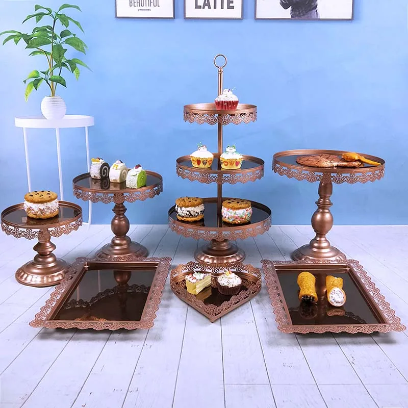 Для детей возрастом от 1 до 7 шт./набор 3 уровня Кекс Свадебный поднос декоративная