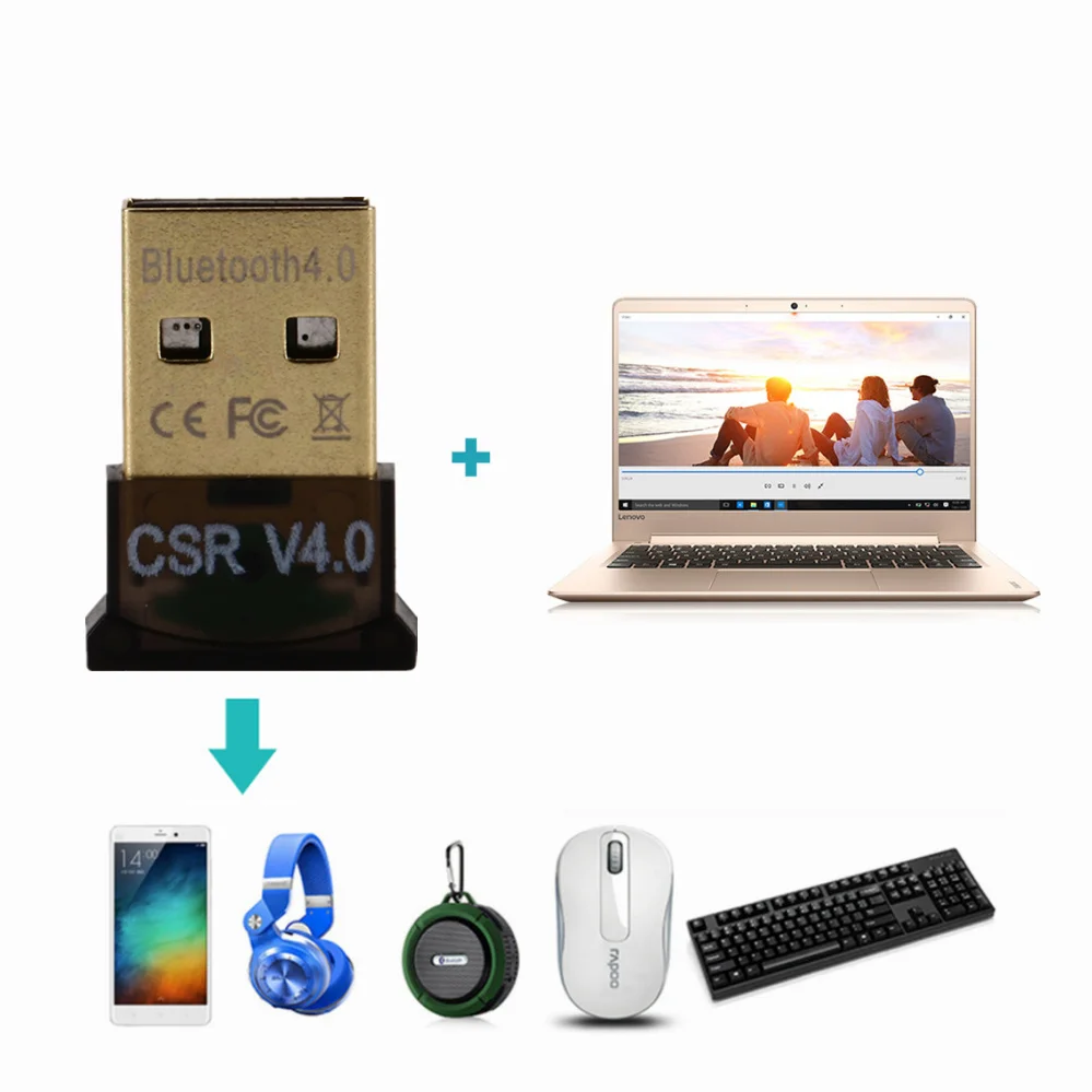 

PzzPss USB Bluetooth 5.0 Adapter Dongle High Speed Transmitter Mini Bluetooth 5.0 4.0 USB Receiver For PC Computer Laptop