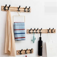 wall hooks solid wood wall hangers hooks clothes shelf towel coat hook hat rack bathroom wall hangers racks hooks key holder