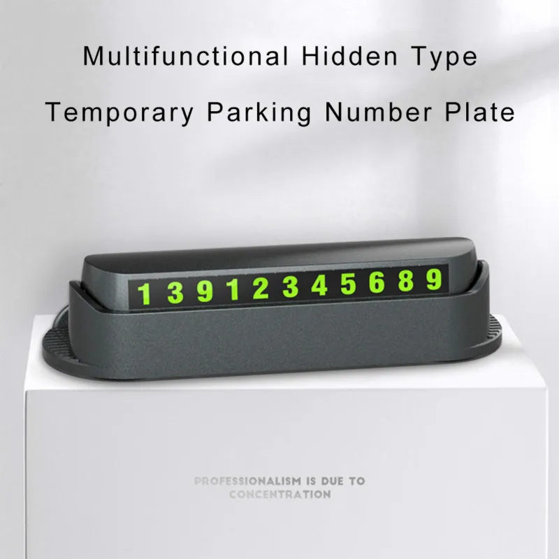 Автомобильный карточка с телефоном для временной парковки держатель Hidenable