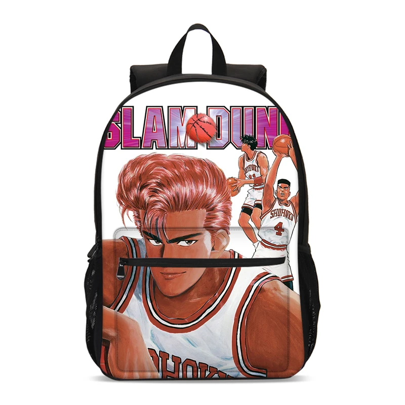

17inch Teenager SchoolBags Cartoon Slam-dunk Boys Girls Backpacks Satchel Kids Large Mochila Escolar Fashion Printing Book Bag