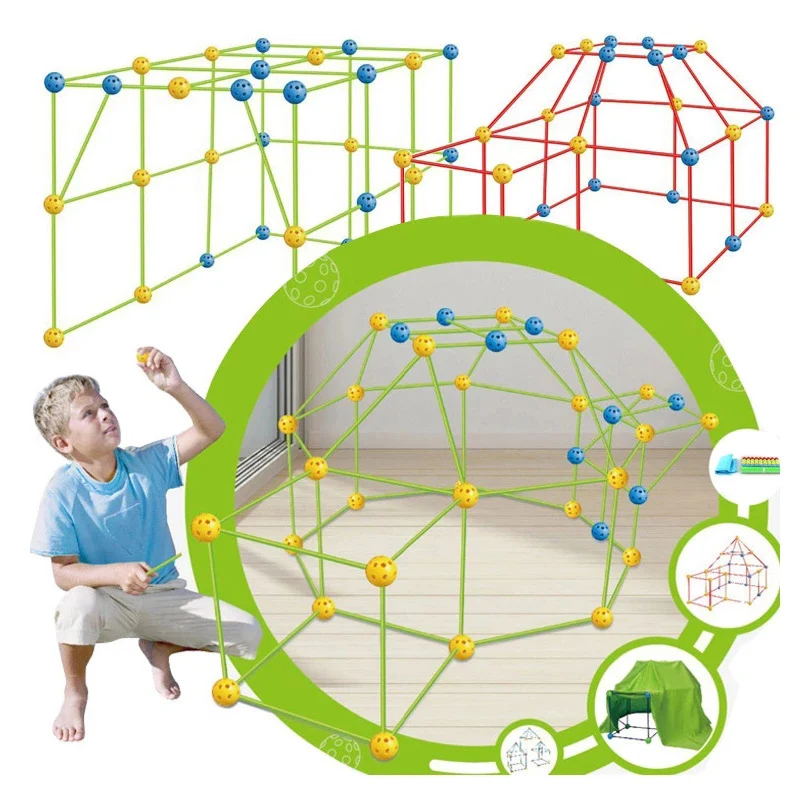Набор для сборки детских 3d-замков туннелей палатки игровой дом форт мальчиков и