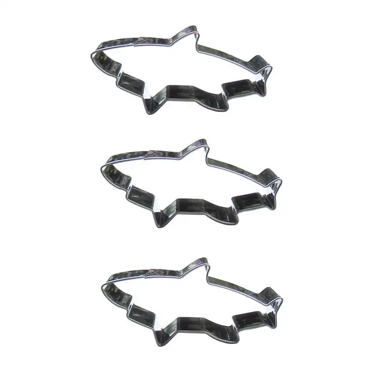 Форма маленькой акулы 3 шт. формочки для резки печенья инструменты выпечки