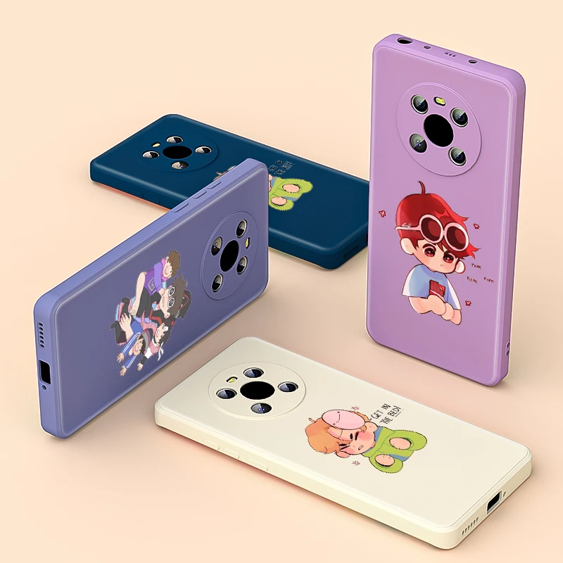 

Dream Smp Cute For Huawei Mate 40 30 E Honor 50 30 20 10X 9X 5G Pro Lite Liquid Silicone Soft Cover Phone Case