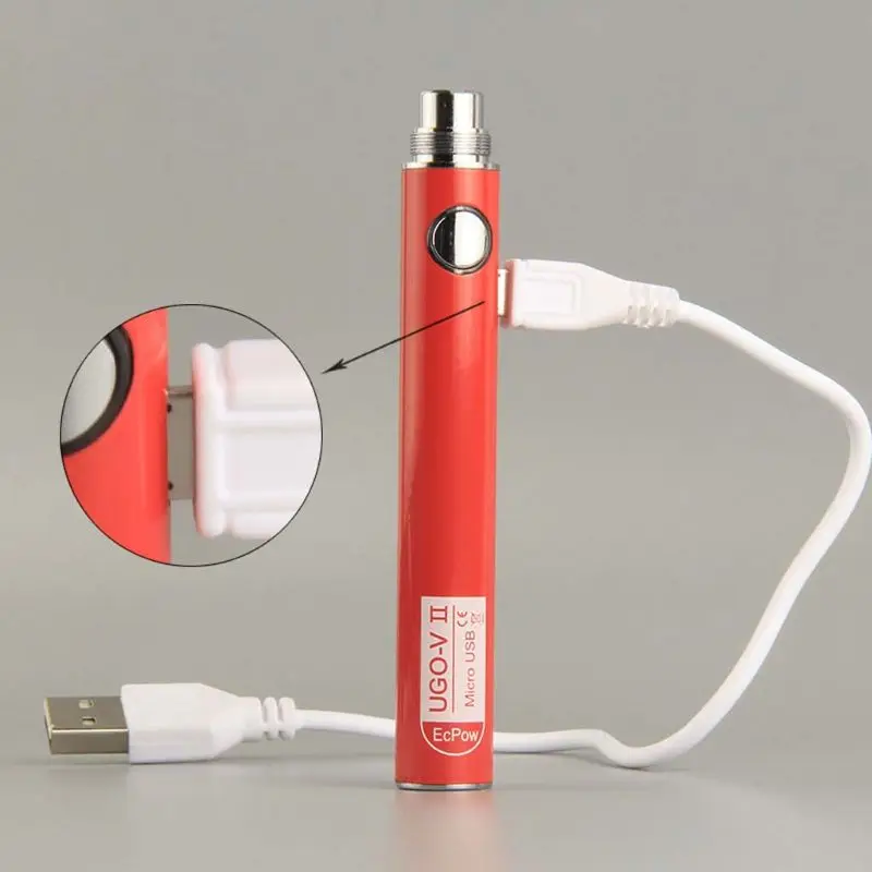 UGO-V2 650 мА-ч/900 мА/ч Батарея USB заряд батареи атомайзер для электронной сигареты |