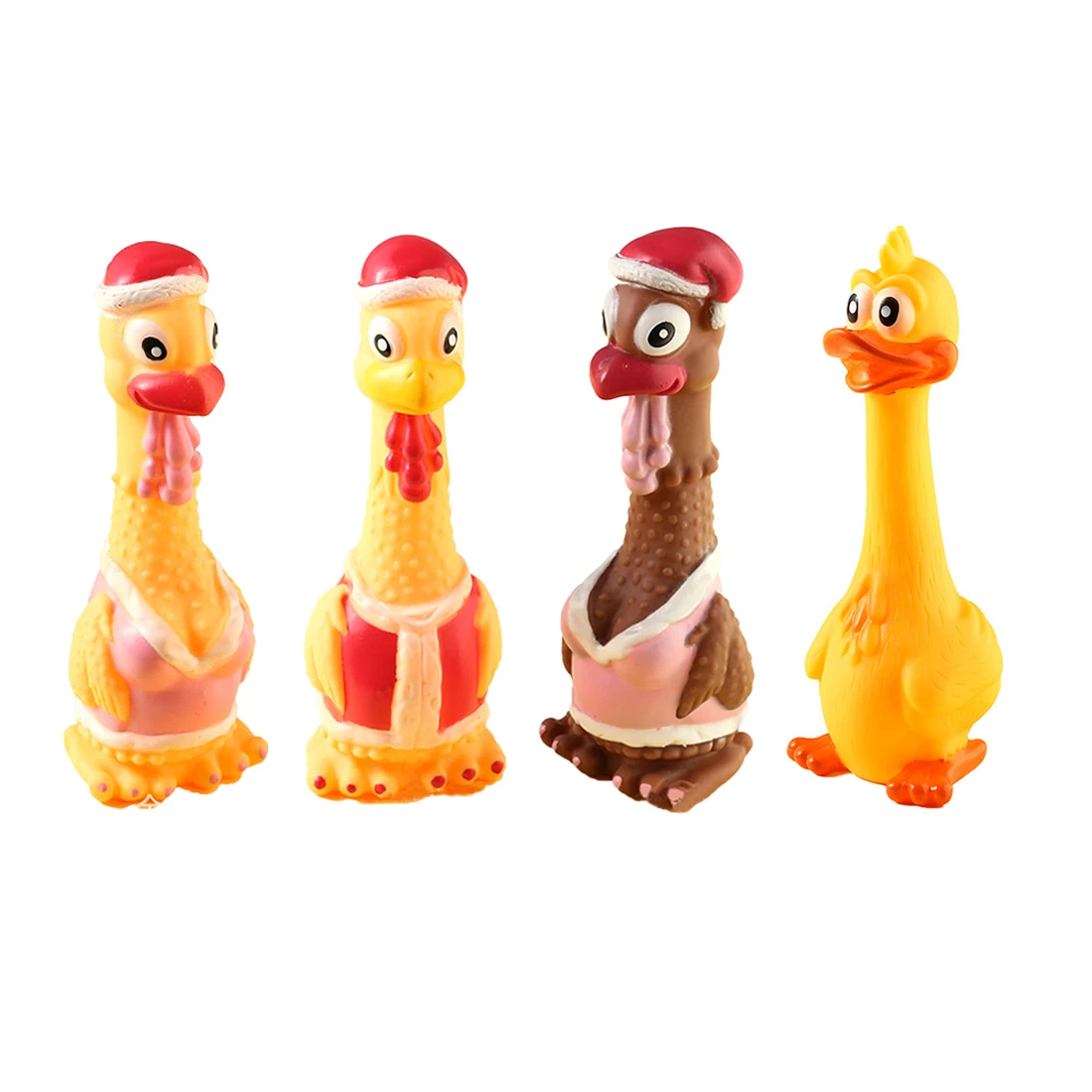PETFORU 4 шт. 19 см питомцы игрушечные собаки кричащие цыплята сжимающие звук игрушка