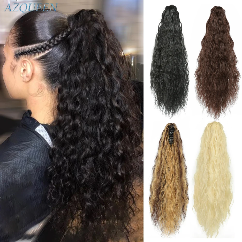 Коготь на хвост клип в наращивание волос Синтетические Для женщин волнистые