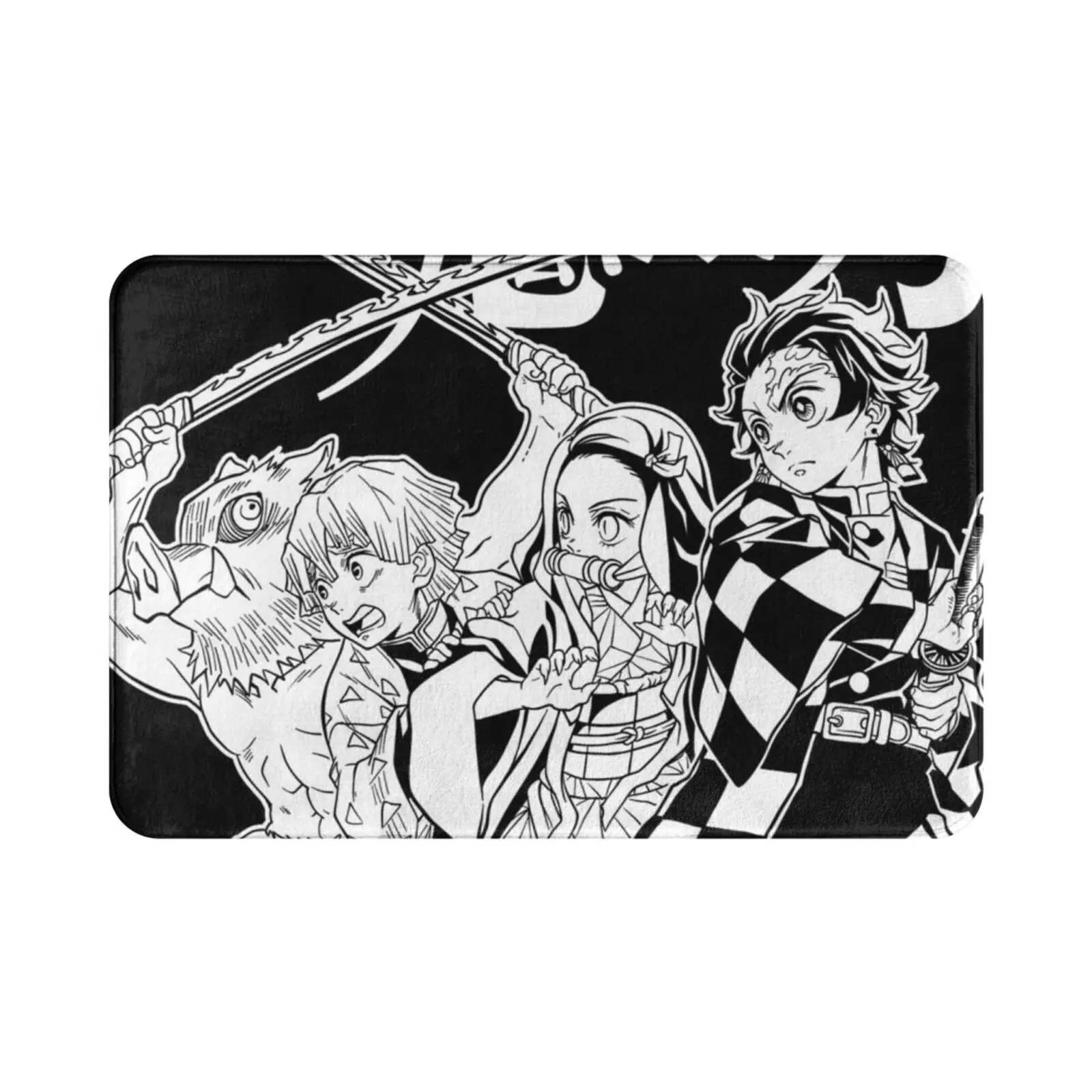 Ковер Demon Killer ковер Kimetsu No Yaiba Tanjiro 9 Pilars Nezuko Inosuke