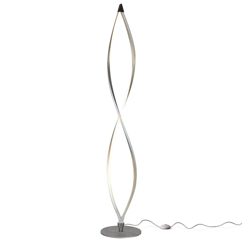

Modern Twist LED Living Room Floor Lamp Contemporary Standing Light for Foyer,Study,Bedroom,Dinning Room Home Decor Lighting