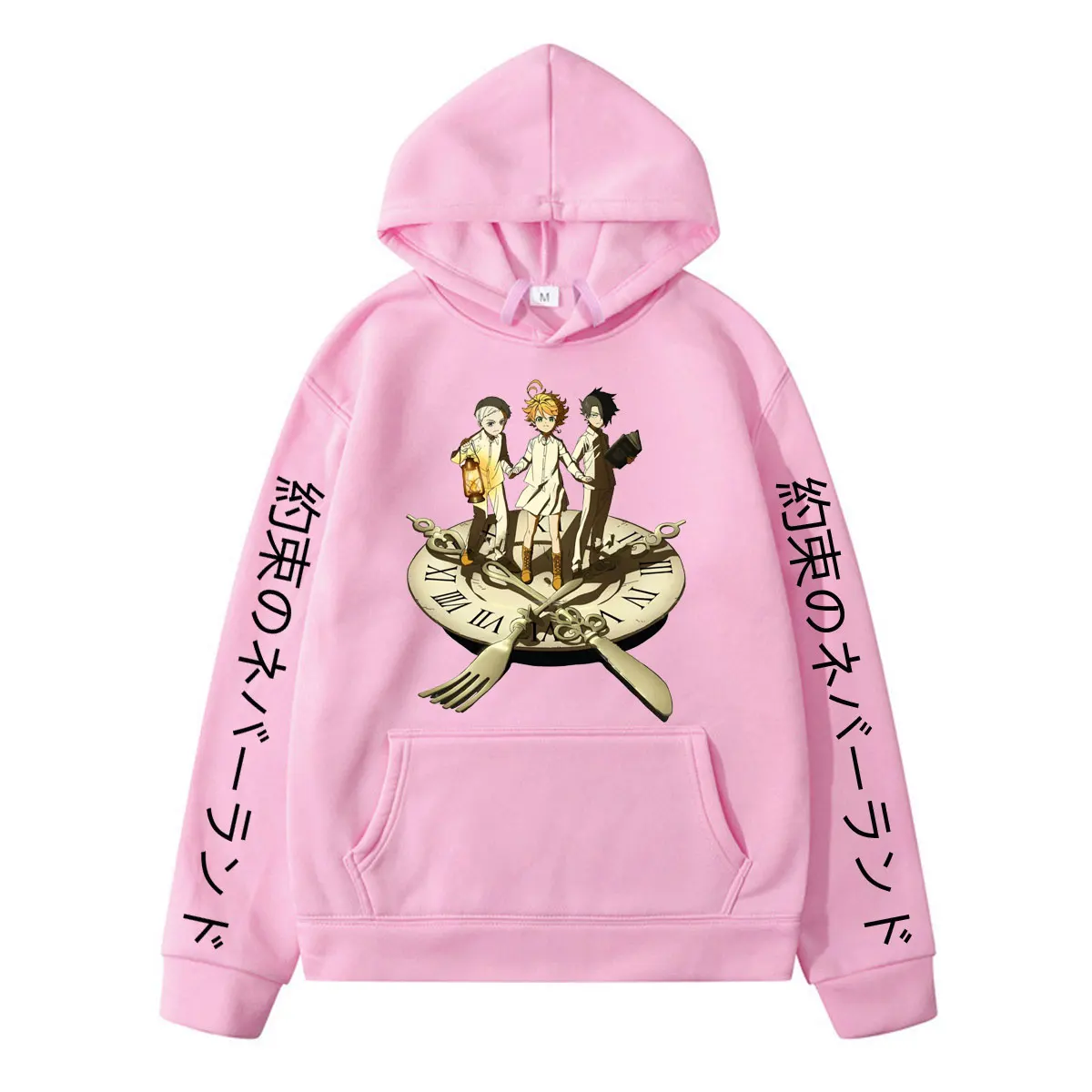 

Anime The Promised Neverland Hoodies Hooded Sweatshirts Emma. Norman. Ray. Printed Streetswear Women Men Harajuku Pullover Tops