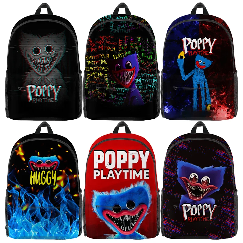 

Poppy Playtime 3D Print Backpacks for Girls Boys Anime School Bags Kids Cartoon Bookbags Students Knapsacks Unisex Bagpacks Gift