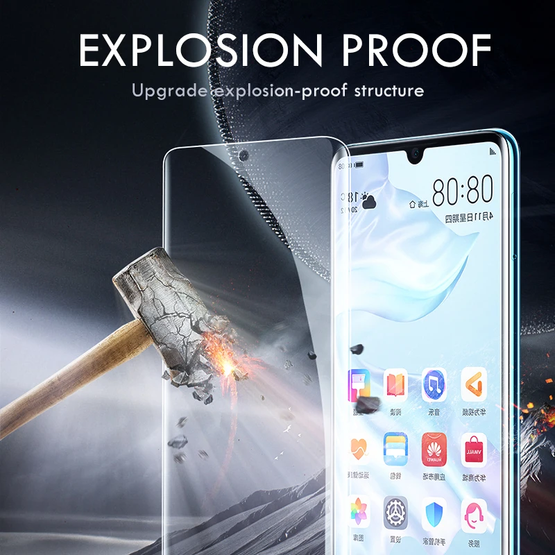 Полное покрытие для Huawei P30 Pro защита экрана P20 Гидрогелевая пленка Mate 20 Lite задняя 30