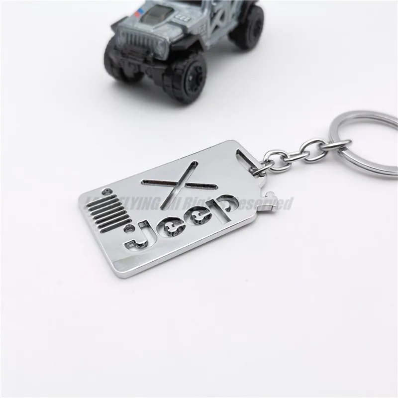 Лидер продаж брелок для автомобильных ключей Нержавеющая сталь Jeep Wrangler JL форма