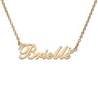 god with love heart personalized character necklace with name brielle for best friend jewelry gift