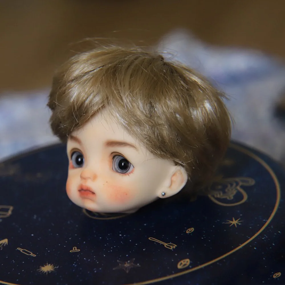 Obitsu OB11 Кукольная голова с макияжем глазами 1/8 BJD может быть открыта париком k004 |