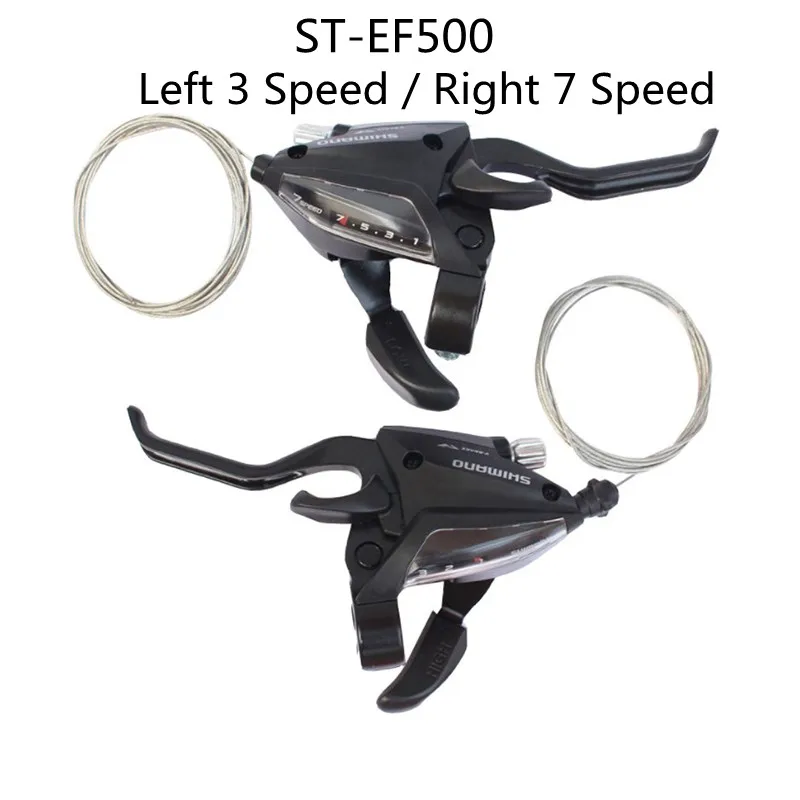

1Pair ST-EF500 MTB Mountain Bike Bicycle 3×7 Speed V-Brake Shifter Combo Lever