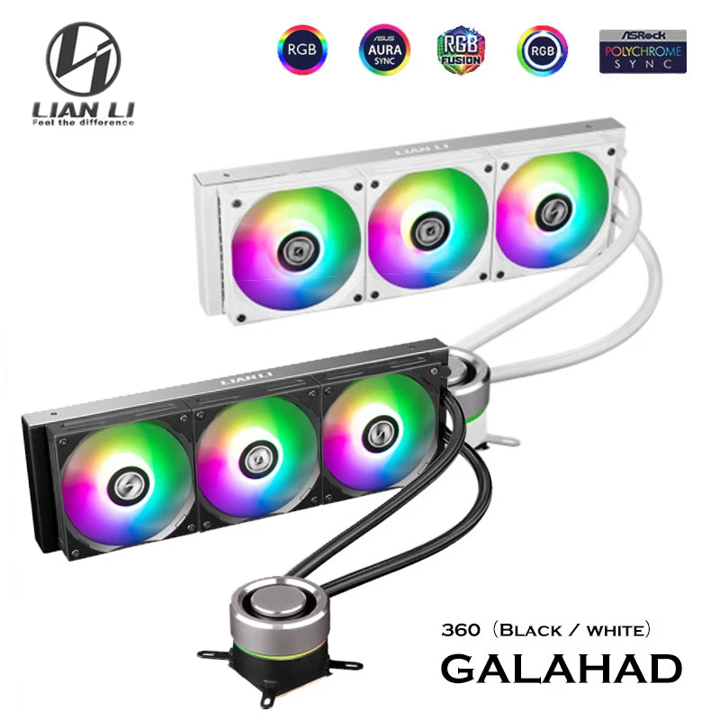 Кулер для ЦП LIANLI GALAHAD 240/360 шт. с водяным охлаждением замкнутым контуром вентилятор