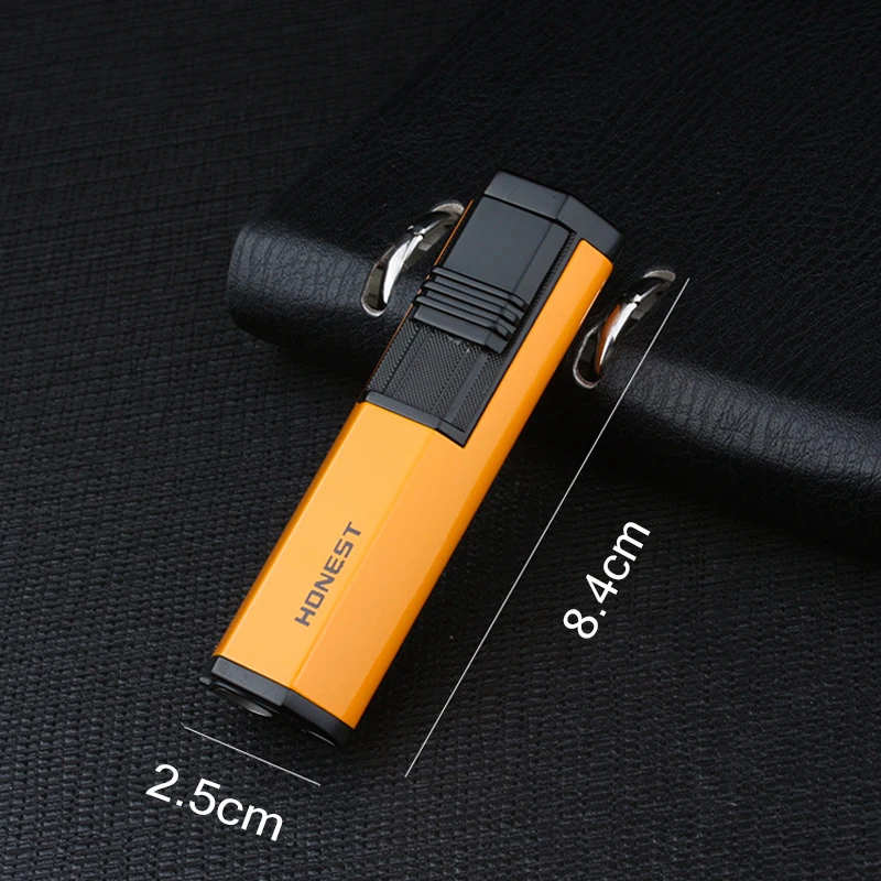 HONEST Torch Lighter Windproof Double Spray Gun Jet Butane Cigar Multifunction With Cutter | Дом и сад
