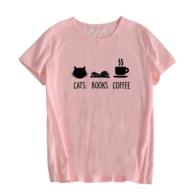 Женская футболка в стиле Харадзюку черно-белая с изображением кота для