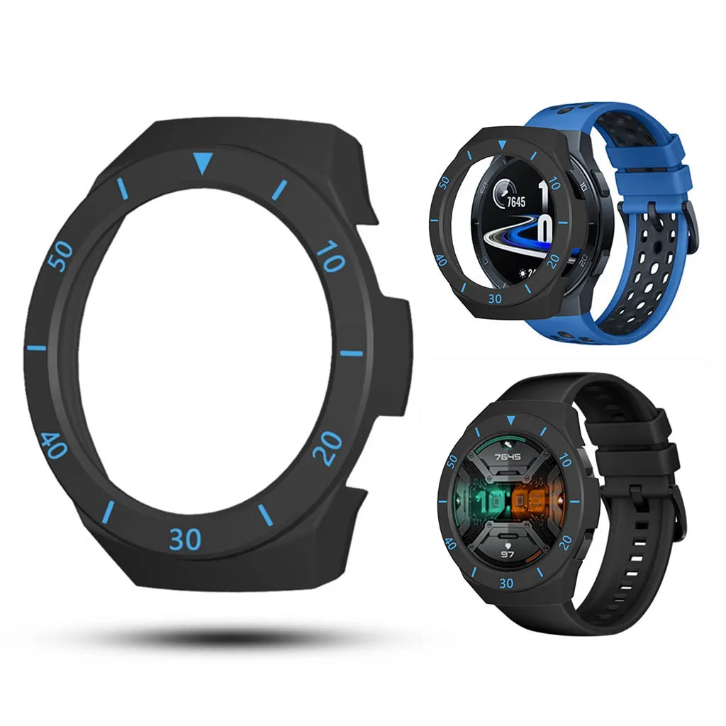 ТПУ чехол для Huawei-Watch GT 2E ремешок часы мягкое покрытие все вокруг рамка часов