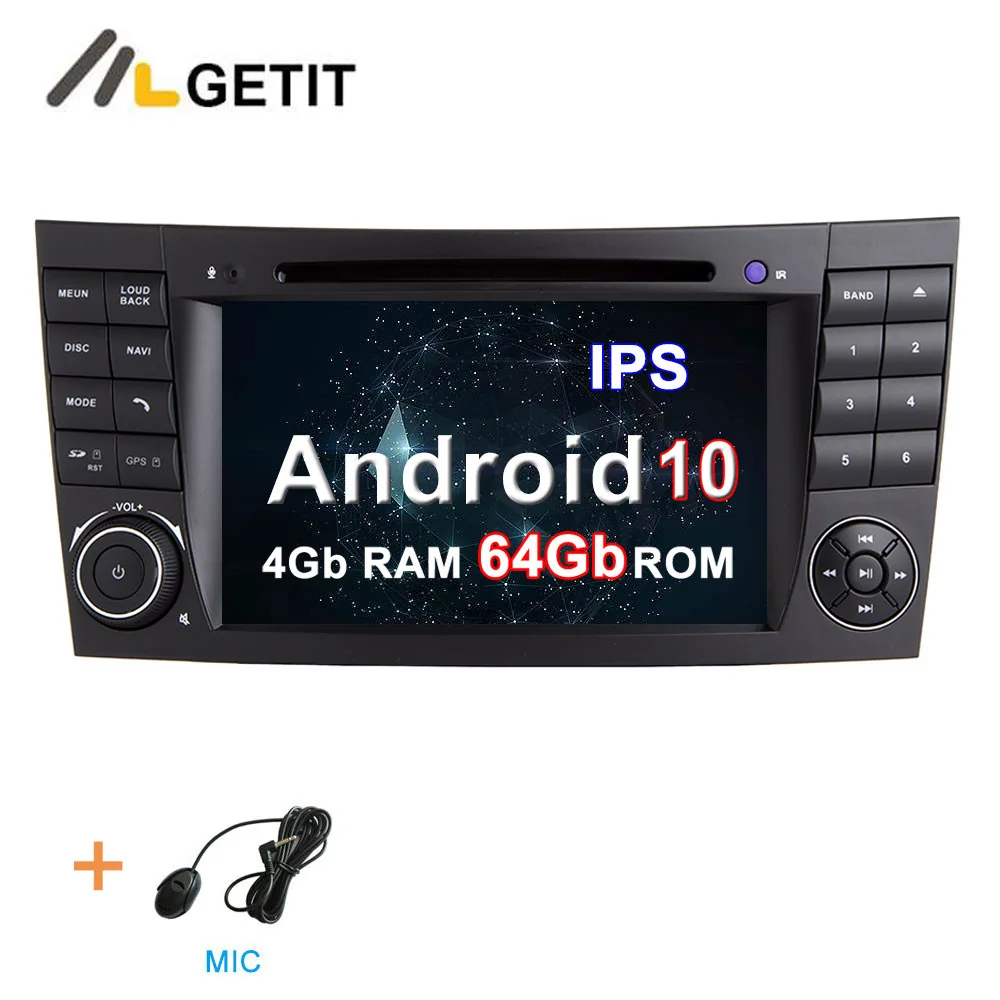 4G-RAM 64G-ROM Ips DSP Android 10 Автомобильный DVD стерео Мультимедийный Плеер для Mercedes/Benz W211 W209 W463 W219 с радио WiFi BT gps - Цвет: 4G-RAM 64G-ROM