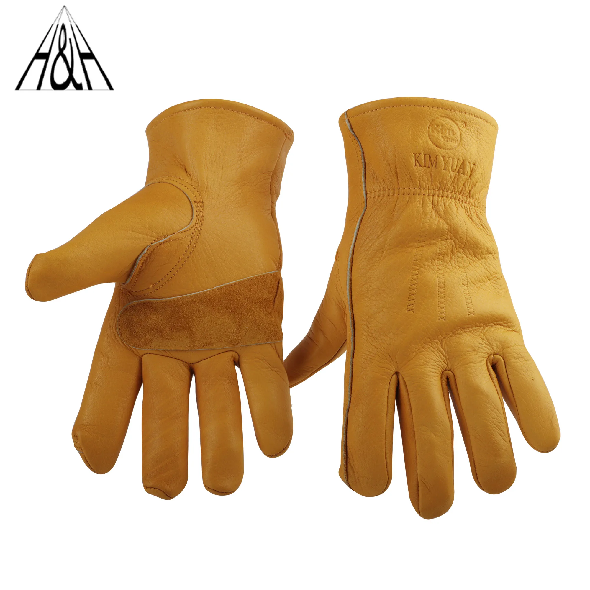 

2 PAIR HHPROTECT Work Gloves Men & Women, Utility Mechanic Working Gloves Touch Screen, Flexible Breathable Yard Work Gloves