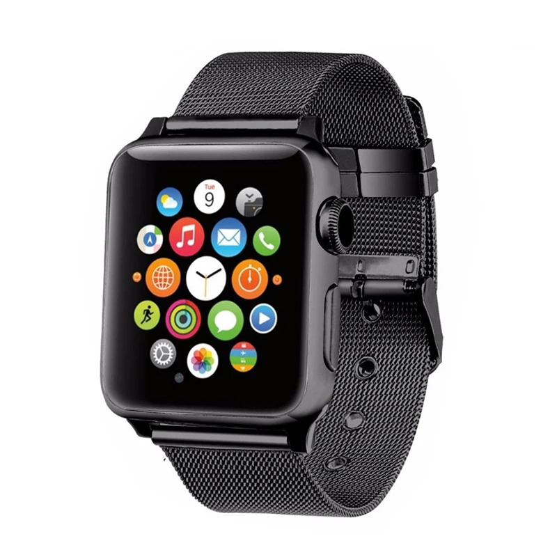 Миланская петля ремешок для apple watch 42 мм 38 44 40 iWatch serise 6 SE 5 4 3 браслет из нержавеющей