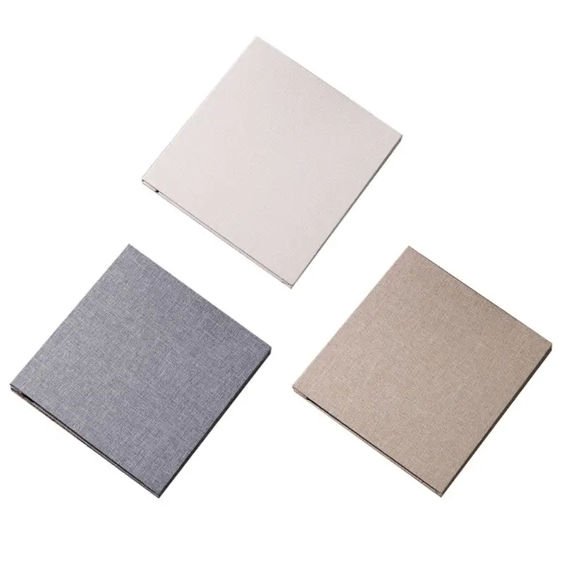 

Самоклеющийся фотоальбом 20 страниц льняной DIY юбилейный альбом памяти для путешествий