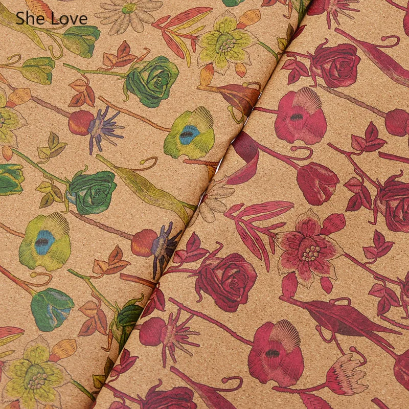 She Love 1Yard A4 Natural Soft Cork Leather Synthetic Fabric For Bows Craft Bag Shoes Clothing DIY Sewing Accessories | Дом и сад