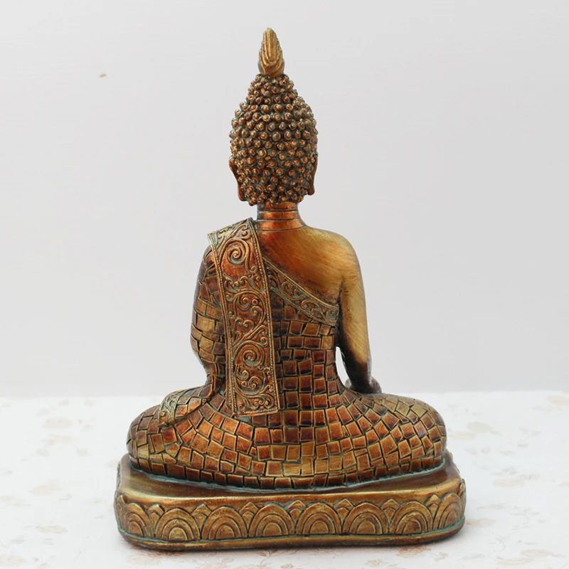 

Southeast Asia Tailand Buddha Figurines Decoration Desktop Resin Crafts Vintage Buddha Statue Ornament Home Decor L9