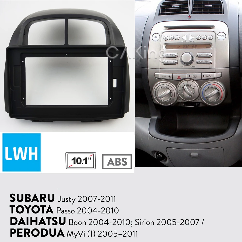 10 1 дюймовый автомобильный радиоприемник Facia для DAIHATSU Boon 2004-2010 Sirion 2005-2007 комплект