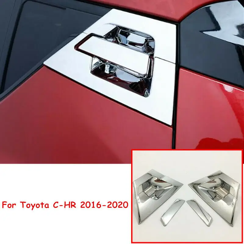 Хромированная задняя дверная ручка крышка чаши отделка для Toyota C HR CHR 2017 2020