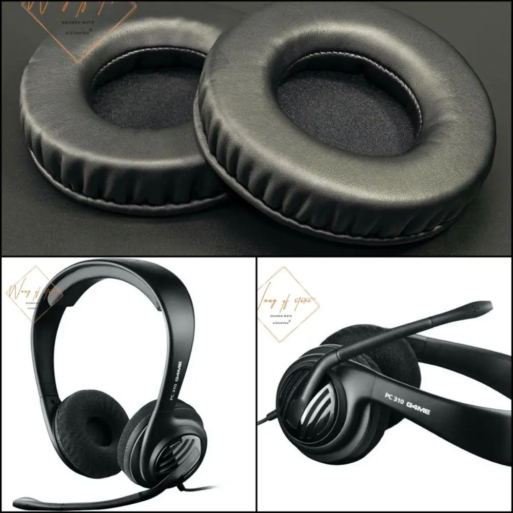 Мягкие кожаные амбушюры подушка из пены для наушников Sennheiser PC 310 G4ME идеальное