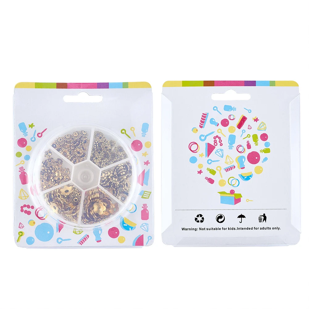 180 шт./кор. колпачки из сплава для бусин в тибетском стиле изготовления ювелирных