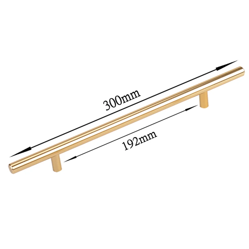 

8856 Gold 192mm Knobs and Handles Furniture Handles for Cabinets and Drawers Leather Handle Aluminum