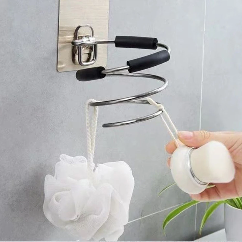 

New Hair Dryer Holder Rack Barber Salon Styling Storage Straighteners Organizer Hairdryer Stainless Steel Stand Bracket