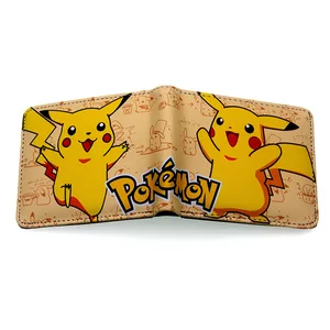 Pokemon Wallet Pikachu Fashion Purse Men's Wallet Casual Wallet Women Short Folding Wallet Cartoons 