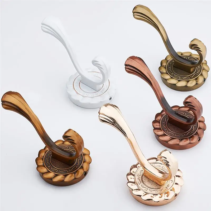 

2 шт. современная вешалка для одежды, простая настенная вешалка для шляп, прочный подвесной крючок для дома, ванной, спальни (558-1 бронза)