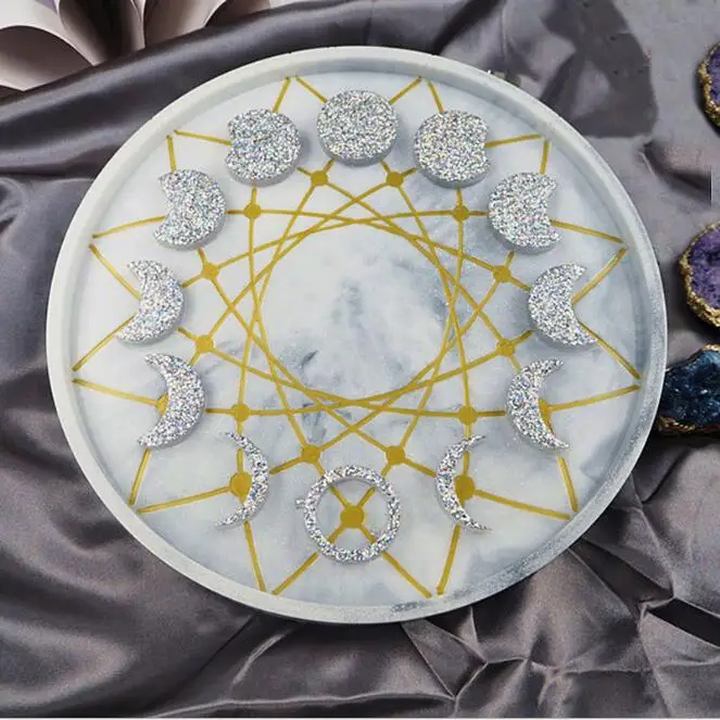 Прозрачная силиконовая форма из смолы декоративное ремесло DIY Солнечное лунное