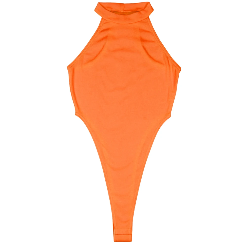

Skinny Jumpsuit Off Shoulder Solid Summer Slim Daily Sleeveless Turtleneck Rompers Fashion Sexy Women Bodysuit Polyester