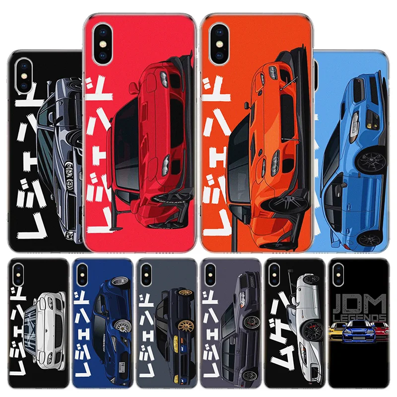 

JDM Tokyo Drift Sports Car Cover Phone Case For Apple iPhone 11 12 13 Pro XR X XS Max 7 8 6 6S Plus + Mini 5S SE Print Shell