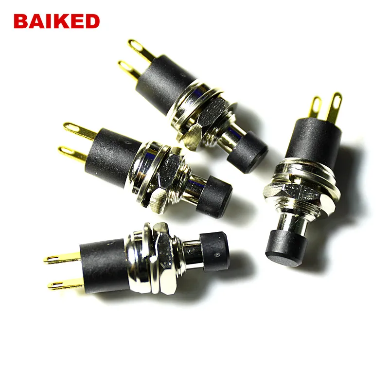 5 шт. Высококачественная самоблокирующаяся Кнопка PB05A SPST нормально открывающаяся