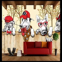 custom wallpaper large scale mural hand painted cartoon pet shop background wall decoration painting