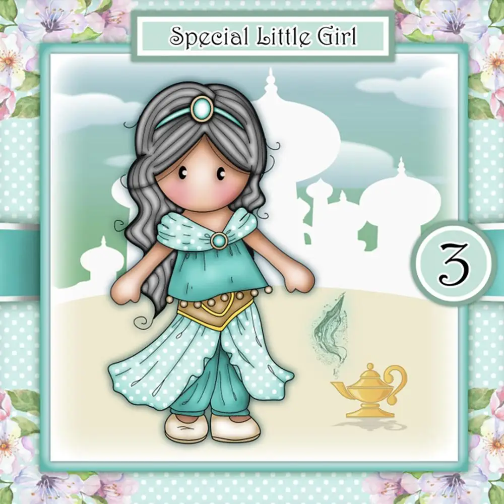 Металлические Вырубные штампы в виде милой принцессы для девочек трафарет